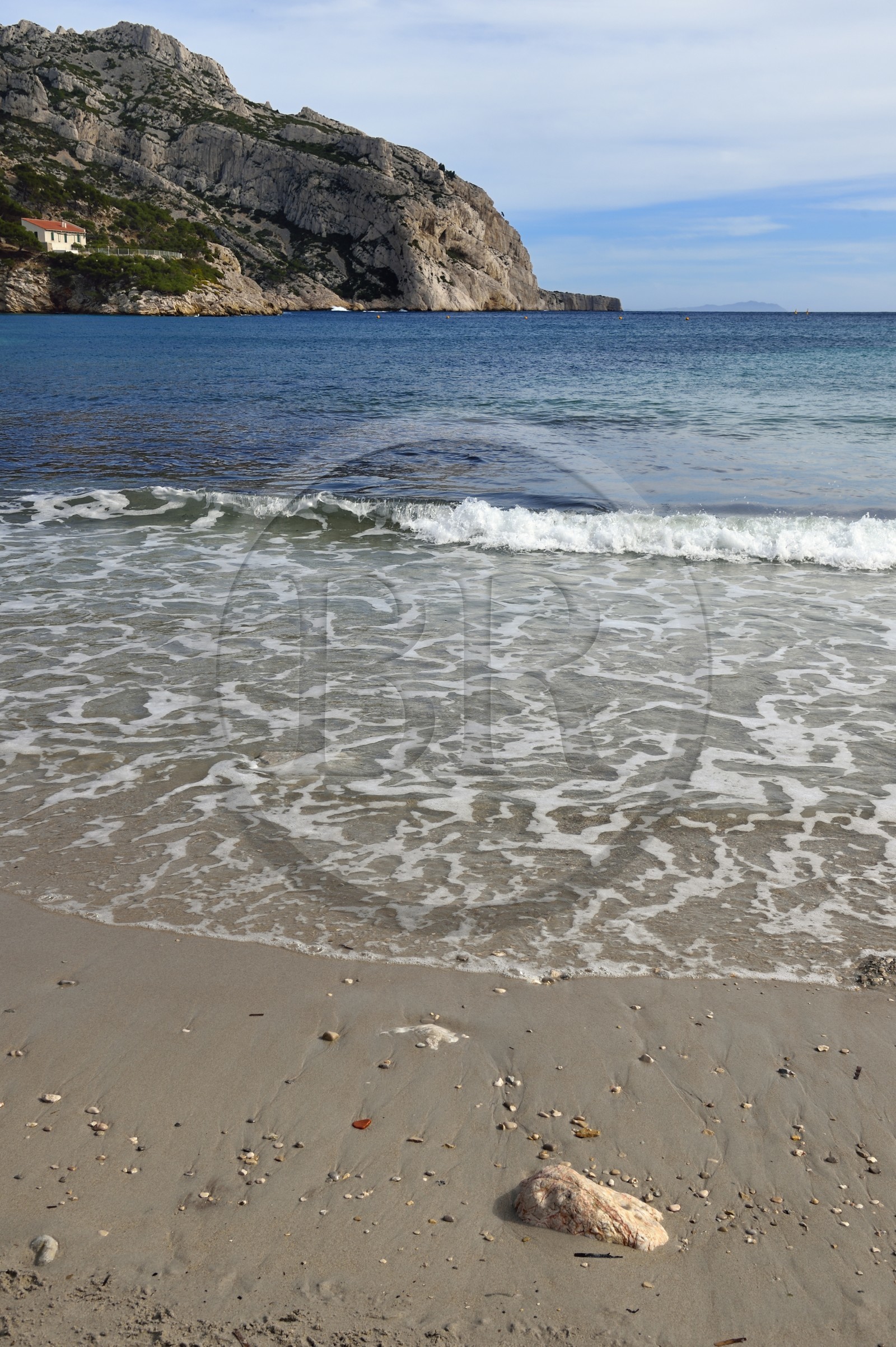 France, Bouches-du-Rhône (13), Marseille, Parc national des Calanques, Calanque de Sormiou