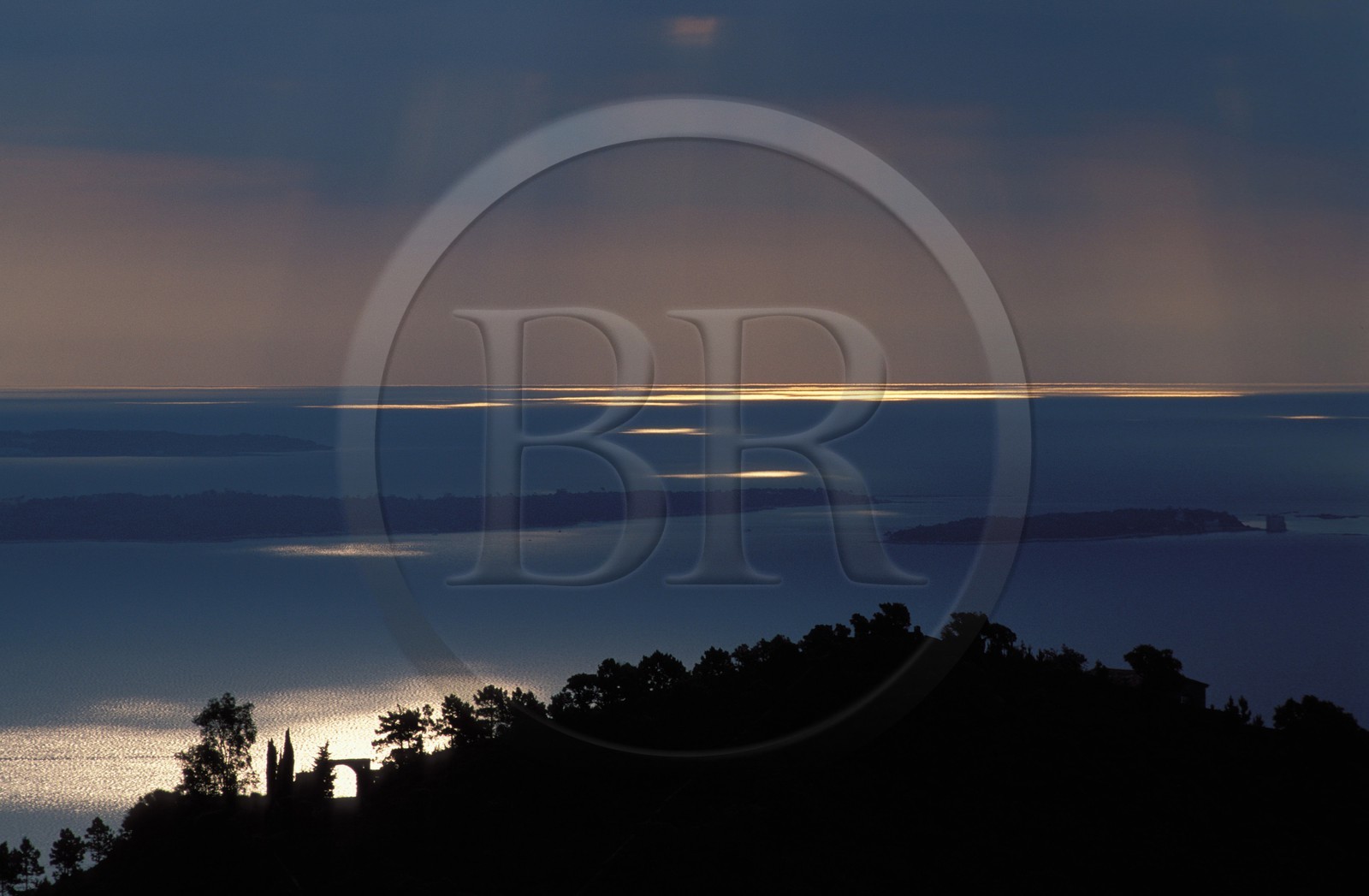 France, Var, sunset next to the Esterel massif