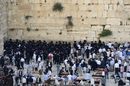Israel, Jerusalem, holy city, the old town listed as World Heritage by UNESCO, the Western Wall part of the retaining walls of the Temple Mount built by Herod the Great