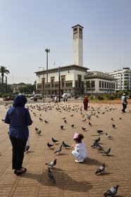 Morocco, Casablanca, the Gran Casablanca Wilaya (former city hall) on Mohammed V square, built between 1928 and 1936 by the architect Marius Boyer