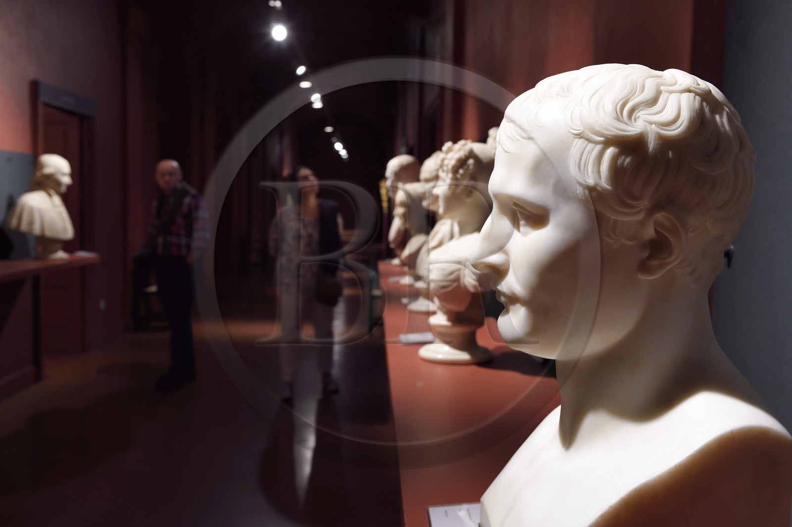 France, Corse-du-Sud (2A), Ajaccio, musée Fesch (musée des beaux-arts), buste de Napoleon 1er par Antoine Denis Chaudet