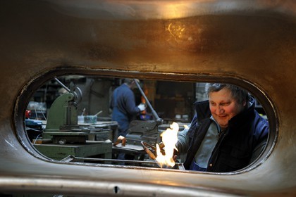 France, Manche (50), Villedieu-les-Poèles, l'Atelier du Cuivre, Jean-Pierre Couget
