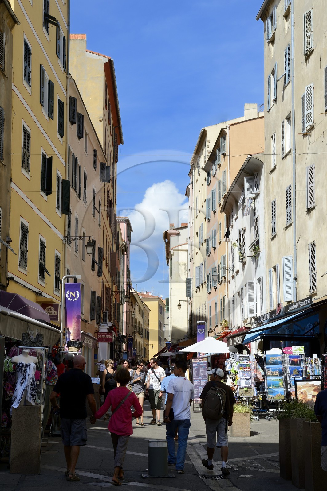 France, Corse-du-Sud (2A), Ajaccio, la rue du Cardinal Fesch