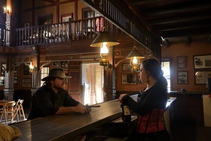 Espagne, Andalousie, province de Almeria, désert de Tabernas, parc d'attraction Fort Bravo Texas Hollywood, c'est ici que fut tourné les 7 Mercenaires de John Sturges mais aussi Les Pétroleuses de Christian-Jaque et Pour Une Poignée de Dollars de Sergio Leone