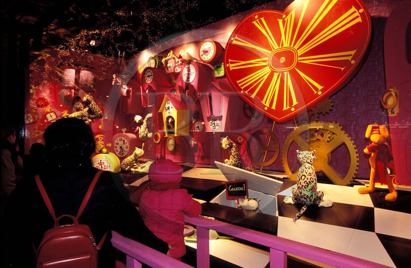 France, Paris, Le Printemps department store, Christmas window