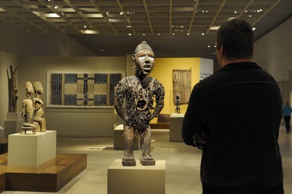 Etats-Unis, New York, Manhattan, East Side, Metropolitan Museum of art (MET), art africain, figure de pouvoir du Congo