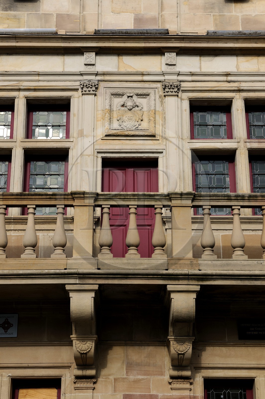 France, Vosges, Epinal, place des Vosges, Renaissance house called « du Bailli »