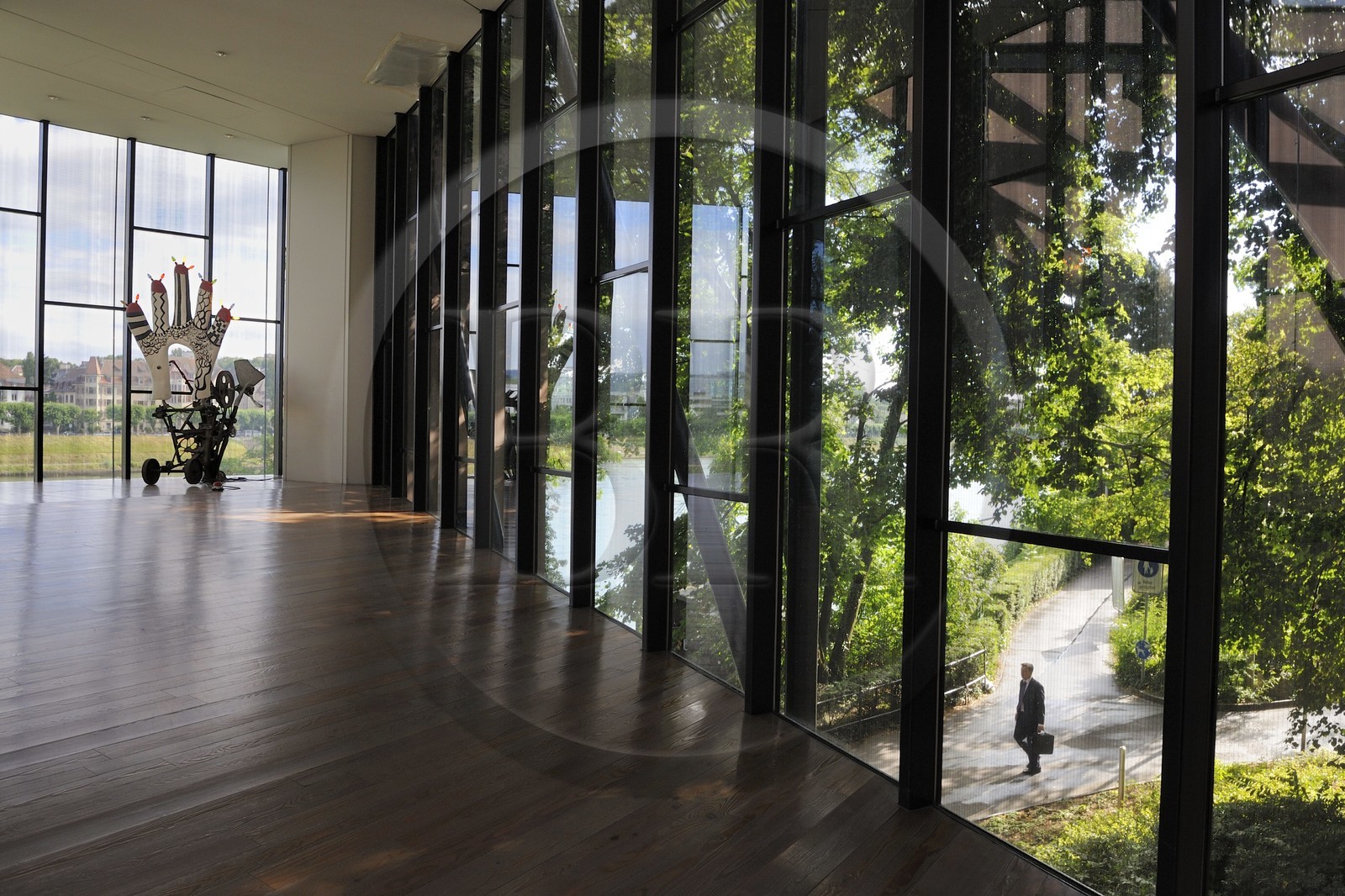 Suisse, Bâle, musée Tinguely de l'architecte Mario Botta