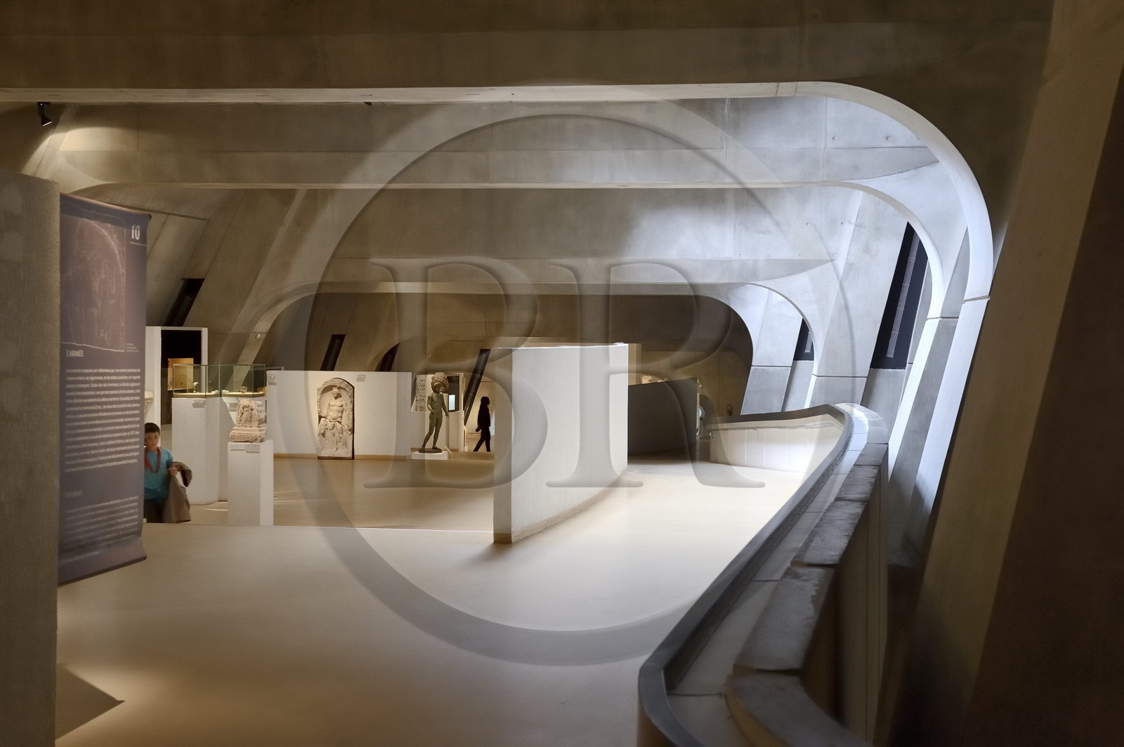 France, Rhône (69), Lyon, site historique classé Patrimoine Mondial de l'UNESCO, colline de Fourvière, musée gallo-romain de Fourvière construit par l’architecte Bernard Zehrfuss