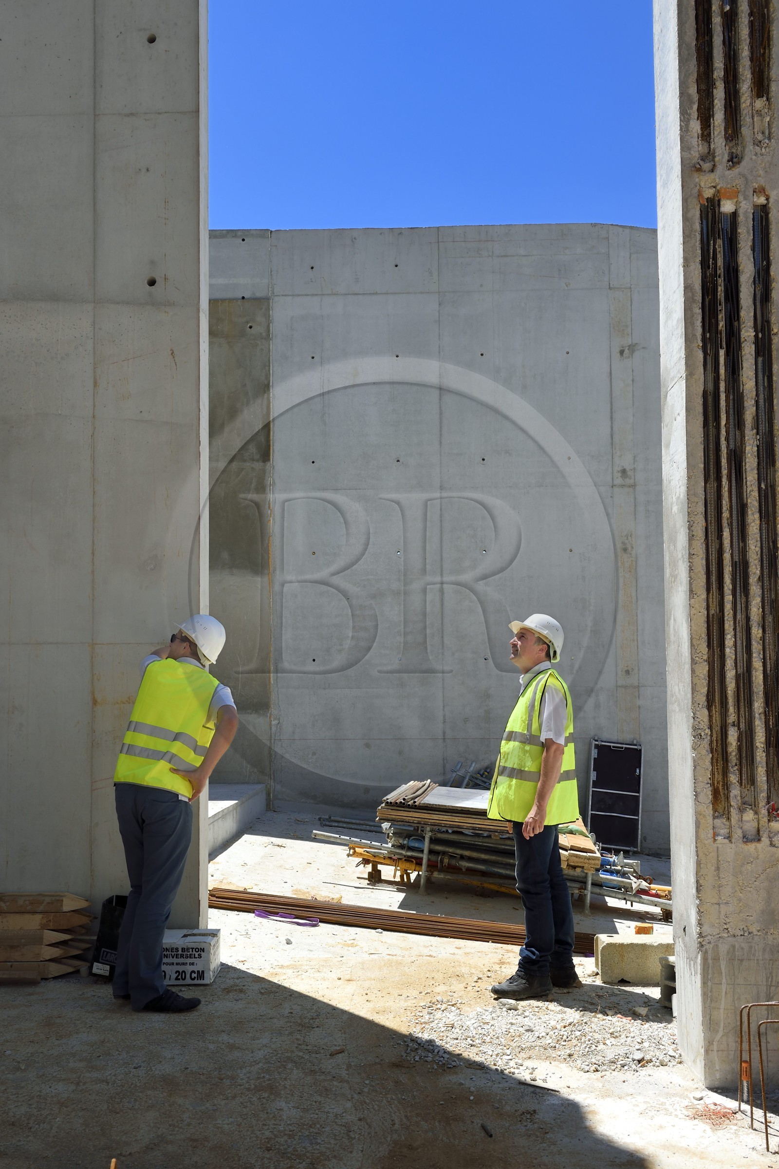 France, Dordogne (24), Montignac, chantier du futur Centre International de l'Art pariétal de Montignac-Lascaux (Lascaux 4)