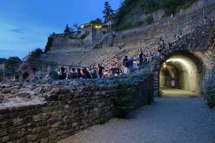 France, Isère (38), Vienne en bordure du Rhône, le théâtre antique aménagé pour recevoir le festival Jazz à Vienne