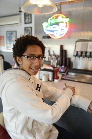 Etats-Unis, New York, Copake, petit déjeuner dans un dinner