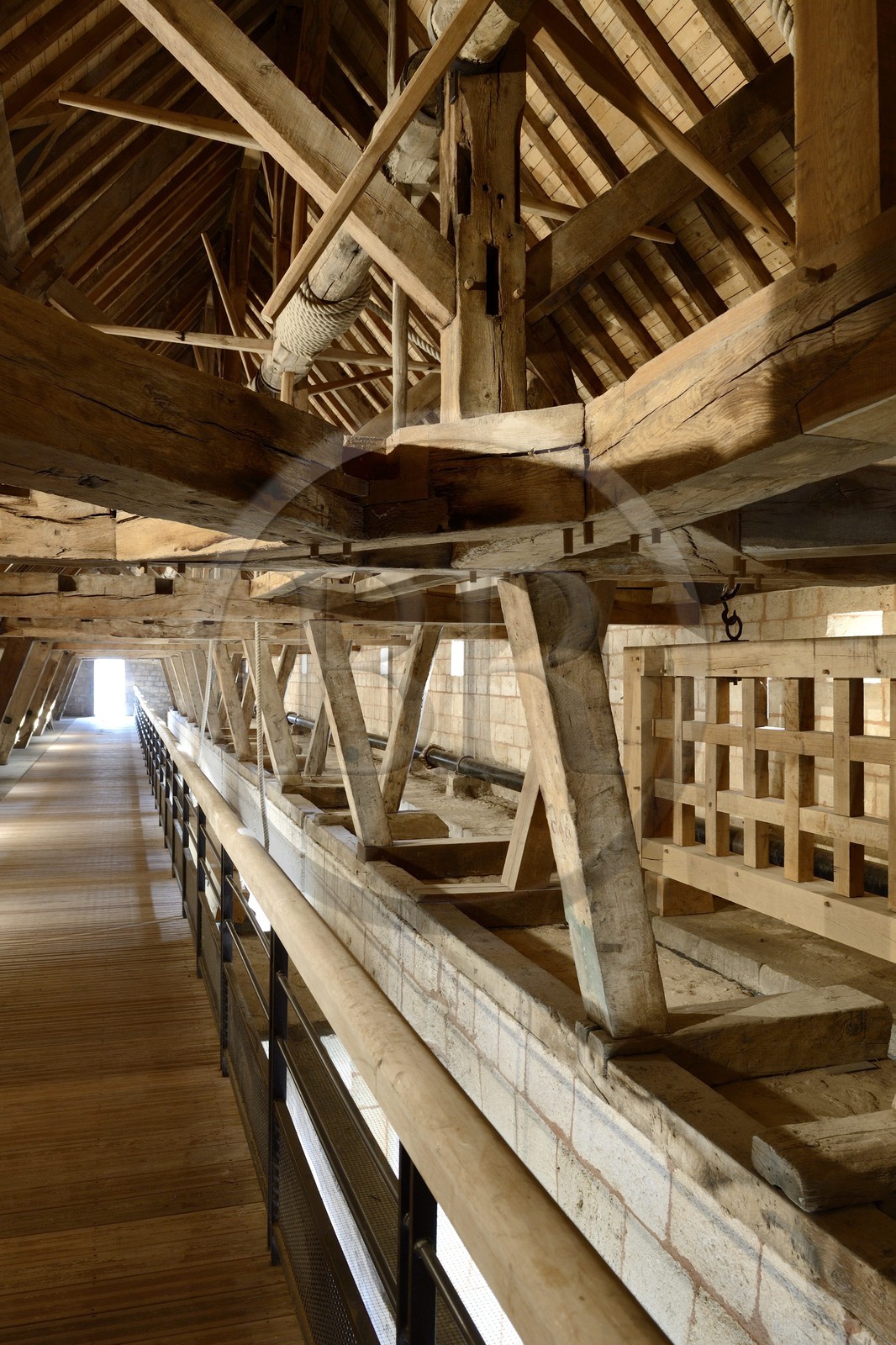 France, Meuse, Verdun, the Saint-Amand lock and sluice bridge (1685) over the Meuse river, inspired by a Vauban fortification project