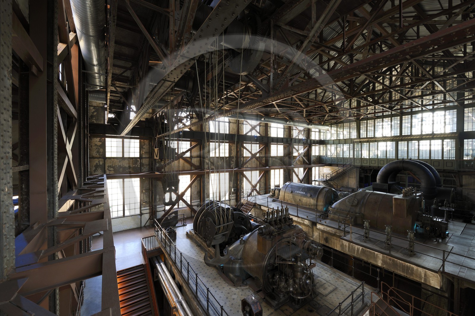 Turkey, Istanbul, Golden Horn, Eyup District, Santralistanbul Contemporary Art Center (Santral Istanbul) by architects Emre Arolat, Nevzat Sayin, Ihsan Bilgin on the campus of Istanbul Bilgi University, Energy Museum in the former Silahtaraga Power Plant laid out by architect Han Tumertekin