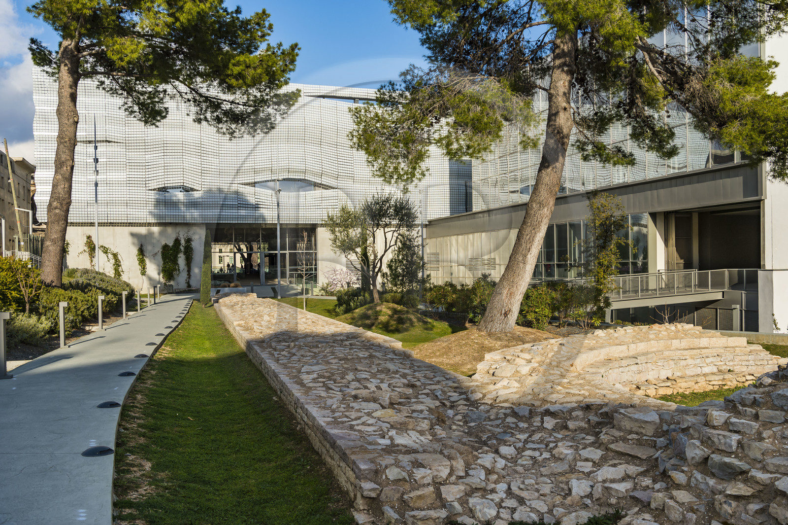 France, Gard (30), Nîmes, Musée de la Romanité de l'architecte Elizabeth de Portzamparc