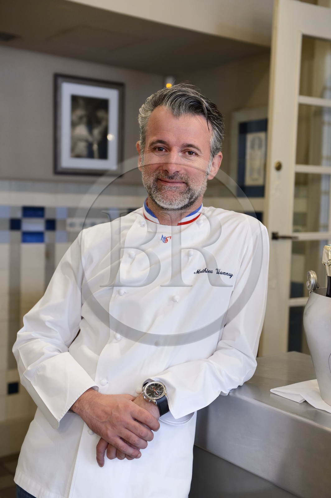 France, Rhône (69), Lyon, restaurant de la Mère Brazier fondé en 1921 par Eugénie Brazier, Mathieu Viannay Chef doublement étoilé au guide Michelin