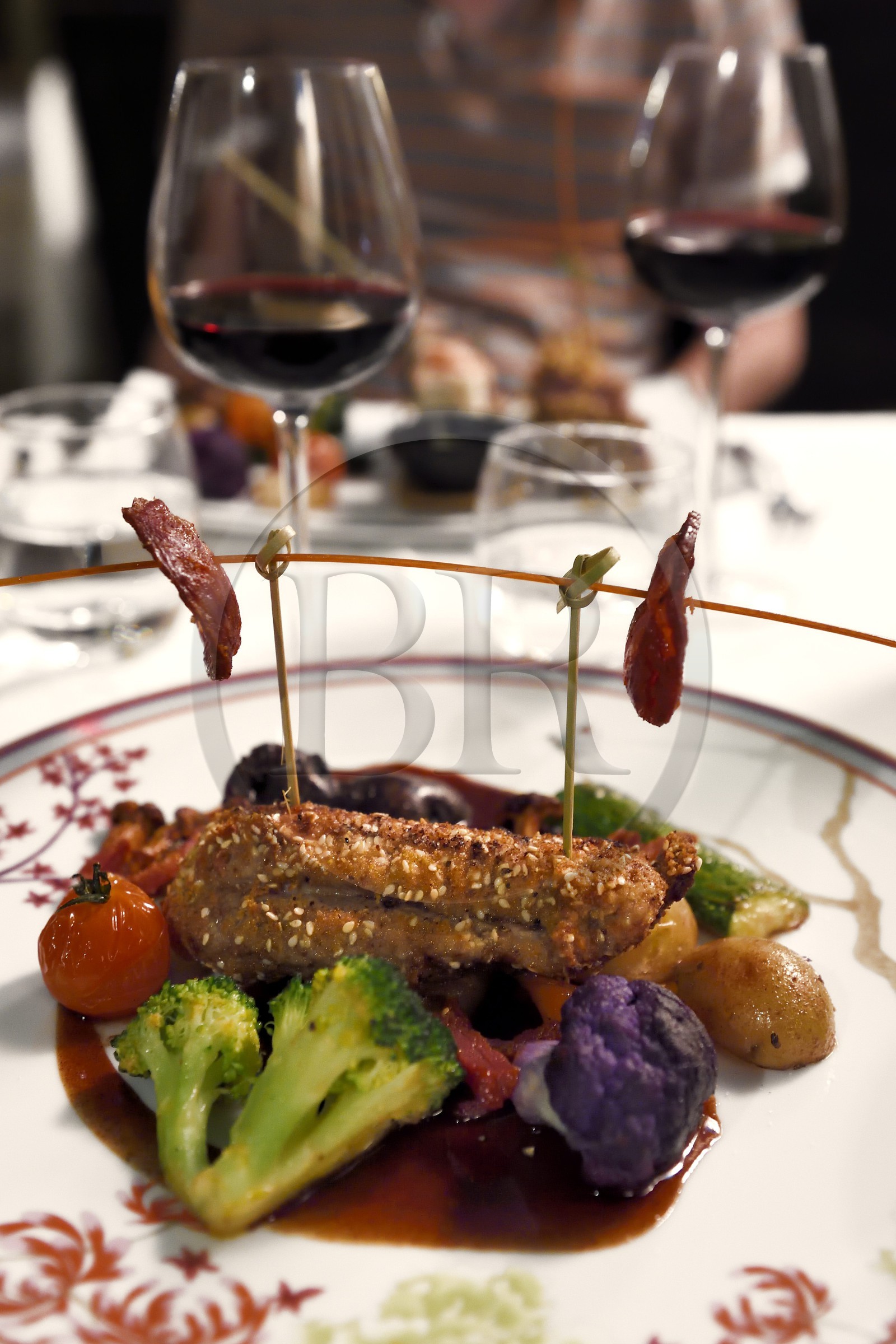 France, Dordogne, Perigord Noir, Dordogne valley, Sarlat la Caneda, passage Henri de Ségogne, restaurant Les Jardins d'Harmonie