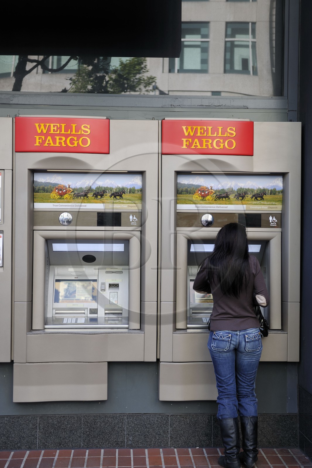 United States, California, San Francisco, Wells Fargo Bank on Market Street