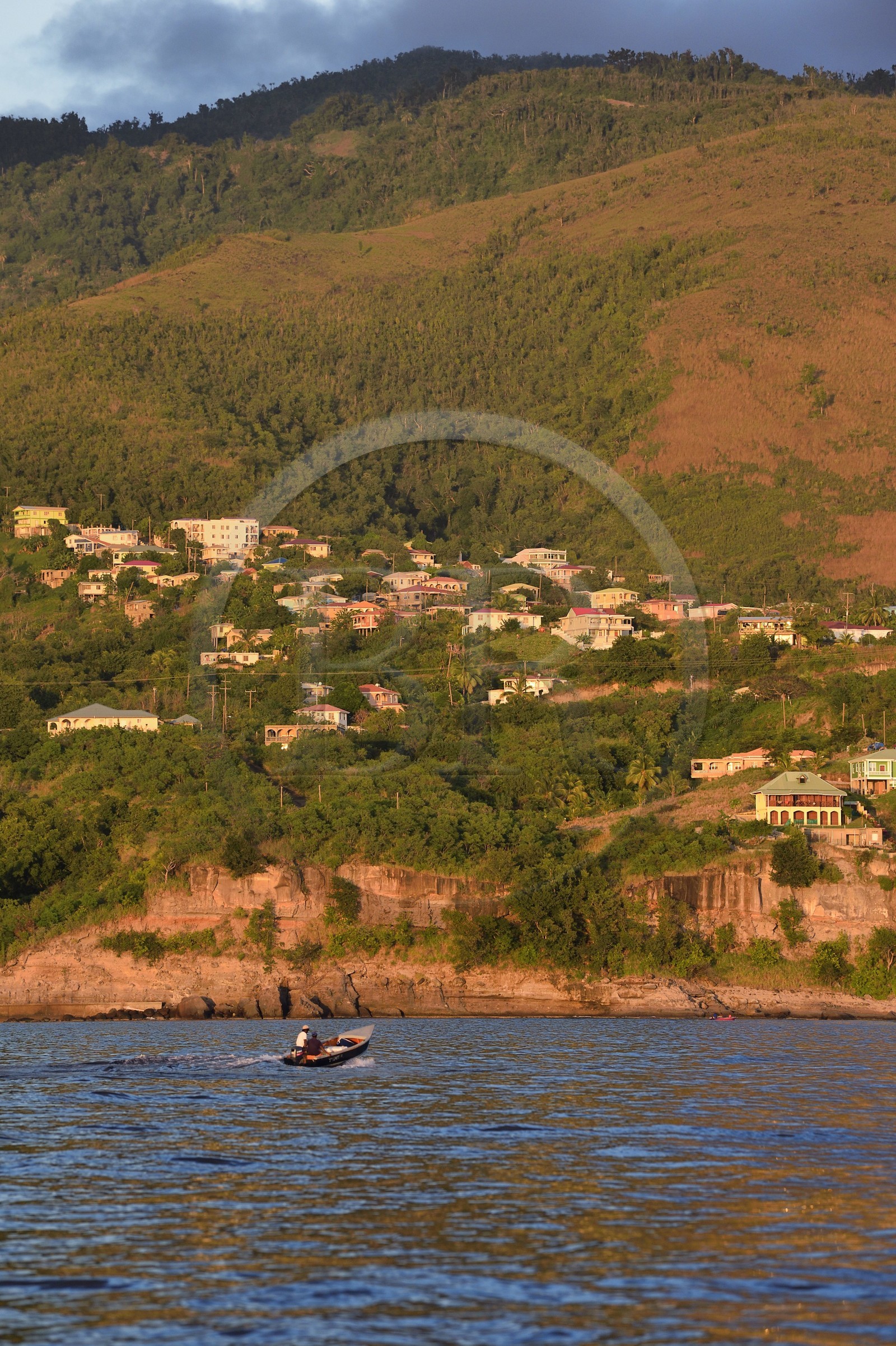 Caraïbes, Ile de la Dominique, la côte Ouest vers le village de Mero