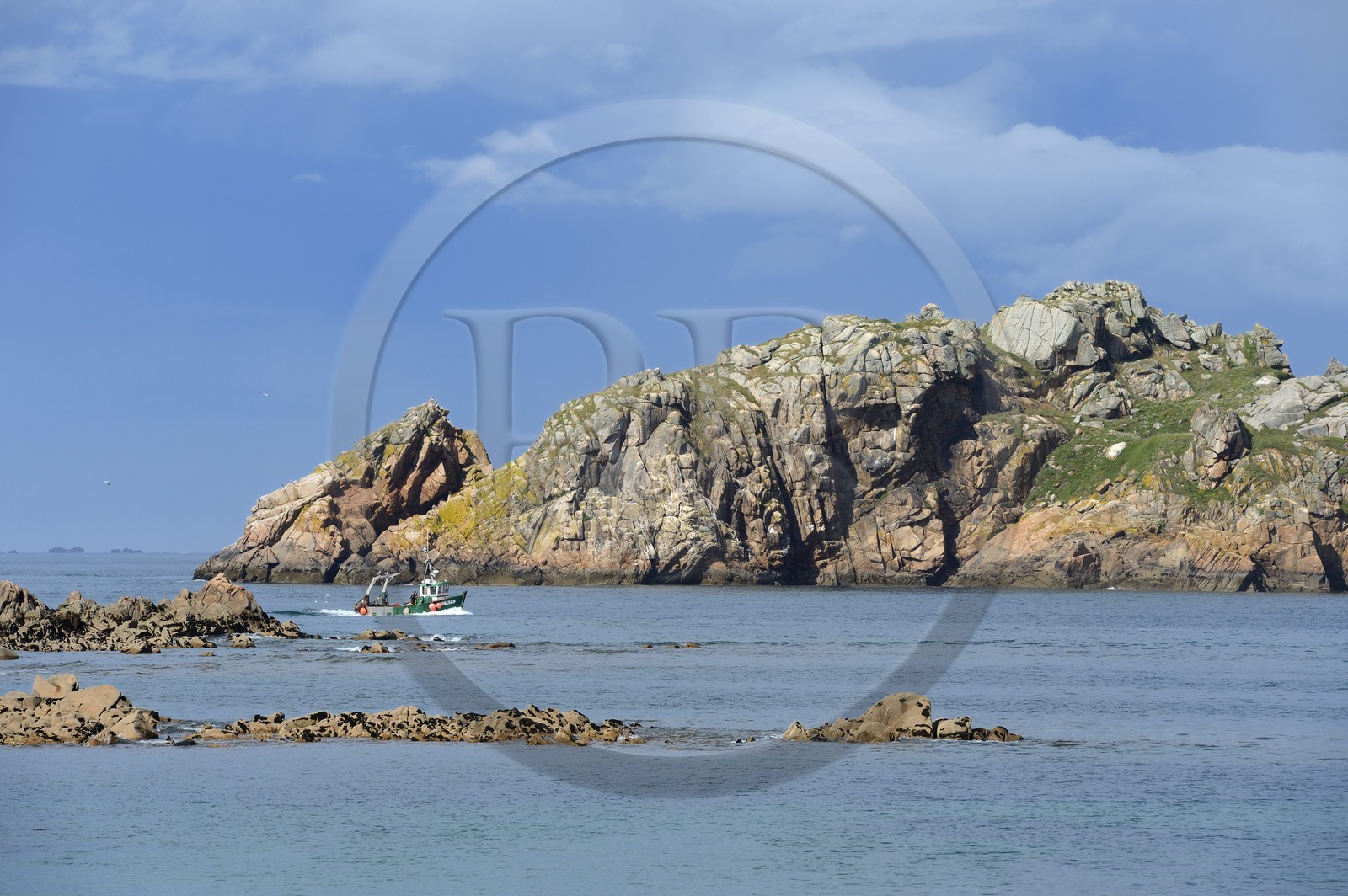 France, Finistere, Plougasnou, the Pointe de Primel-Trégastel at the end of the Anse du Diben