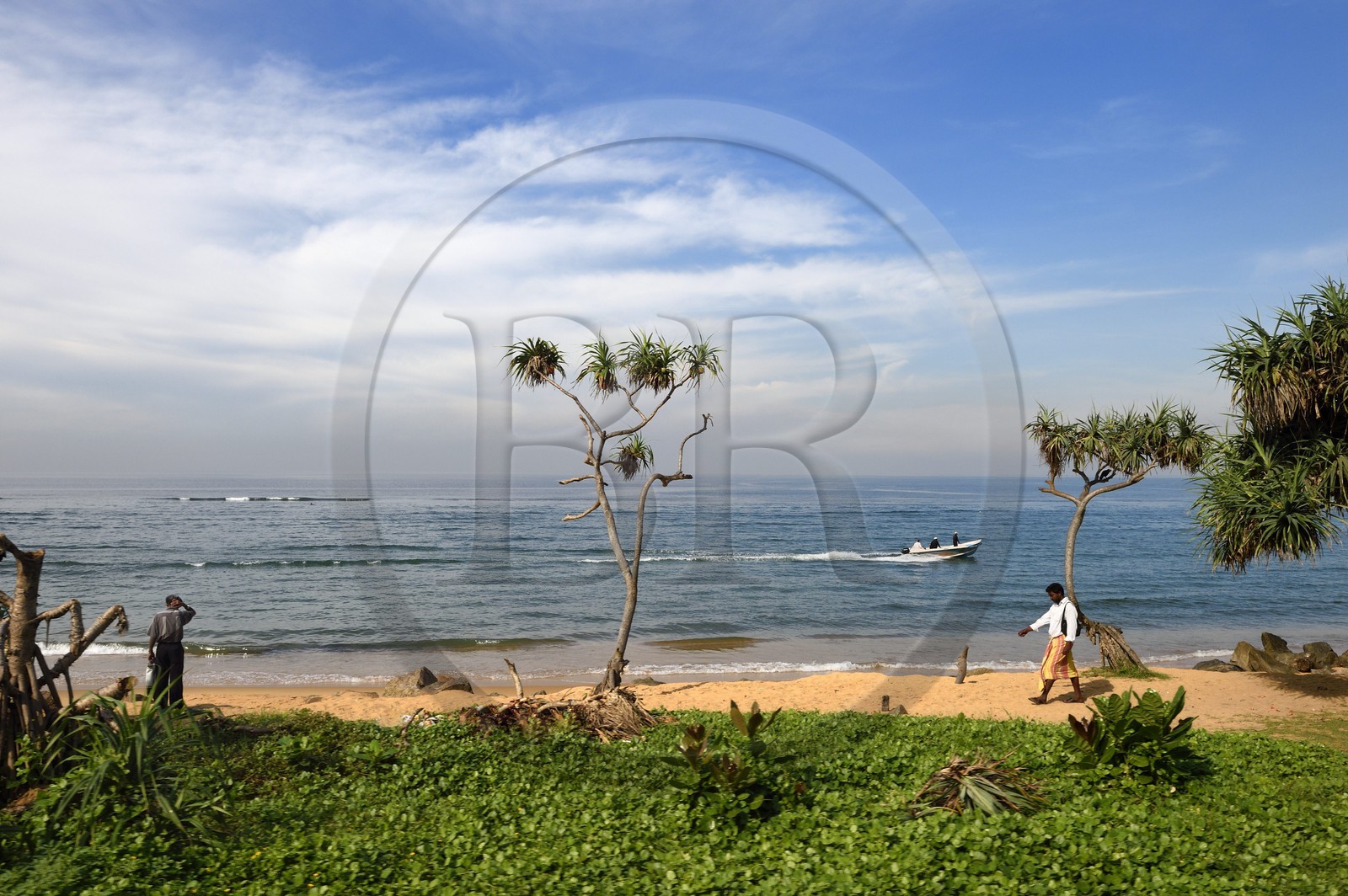 Sri Lanka, province de l'ouest, district de Colombo, Colombo, une des nombreuses plages qui bordent la ville