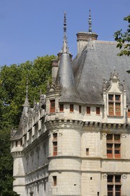 France, Indre et Loire, Loire Valley listed as World Heritage by UNESCO, Chateau d' Azay le Rideau
