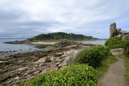 France, Cotes-d'Armor, Cote de Granit Rose (the Pink Granite coast), Trebeurden, Milliau island