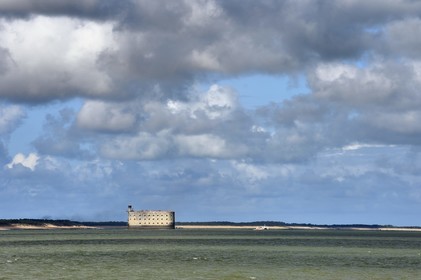 France, Charente-Maritime (17), Ile d'Aix, Fort Boyard et l'Ile d'Oléron en arrière plan