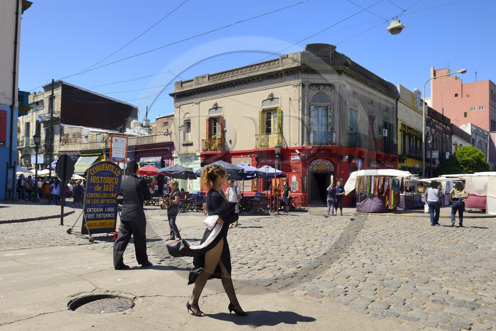 Argentine, Buenos Aires, quartier de La Boca, la rue Caminito