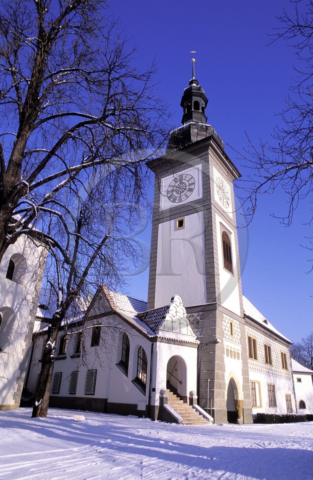 République Tchèque, Prague, banlieue de Prague, Palais Zbraslav, l' église du monastère cistercien