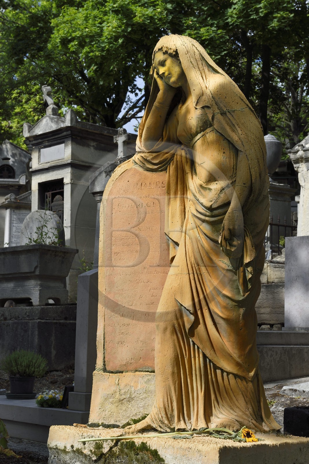 France, Paris (75), cimetière du Père-Lachaise, la tombe de Sébastien Gourlot érigée en 1816
