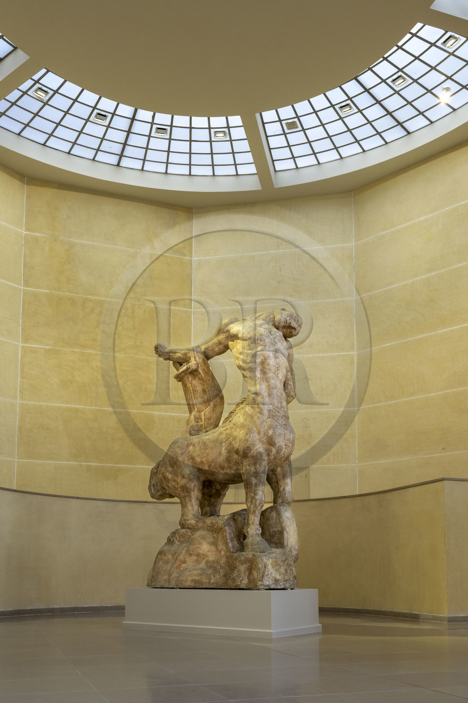 France, Paris, the museum of the sculptor Antoine Bourdelle, plaster hall, Dying Centaur