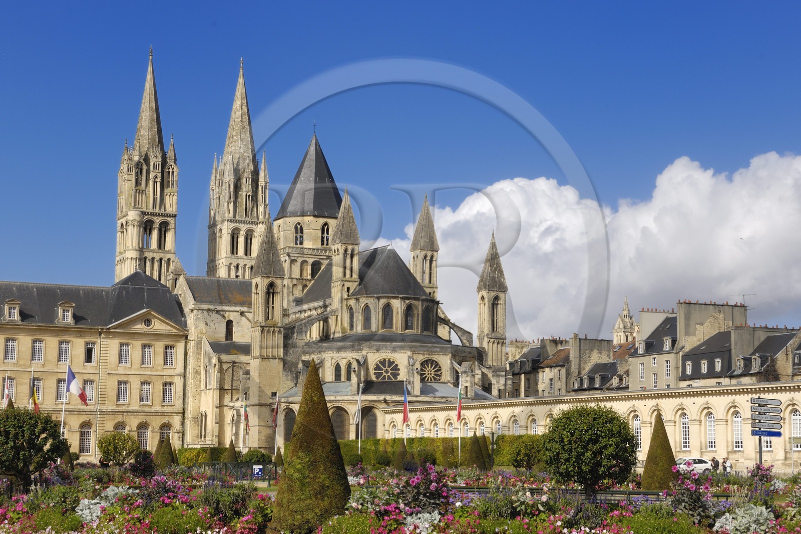 France, Calvados, Caen, Saint-Étienne de Caen church in the former Abbaye aux Hommes (Men' Abbey), Romanesque architecture