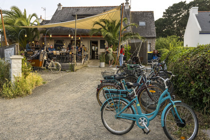 France, Morbihan (56), Ile de Groix, Le Bourg, le restaurant Bistrot Bao