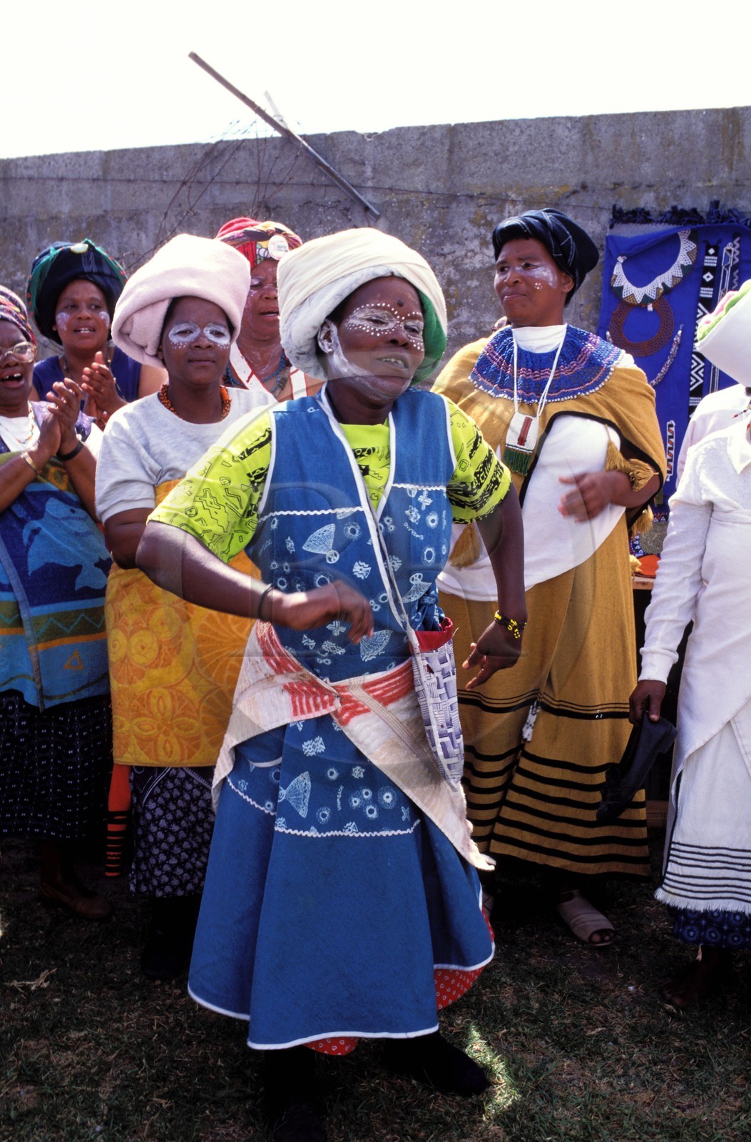 Afrique du Sud, péninsule du Cap, danse traditionnelle dans les ìTownshipsî
