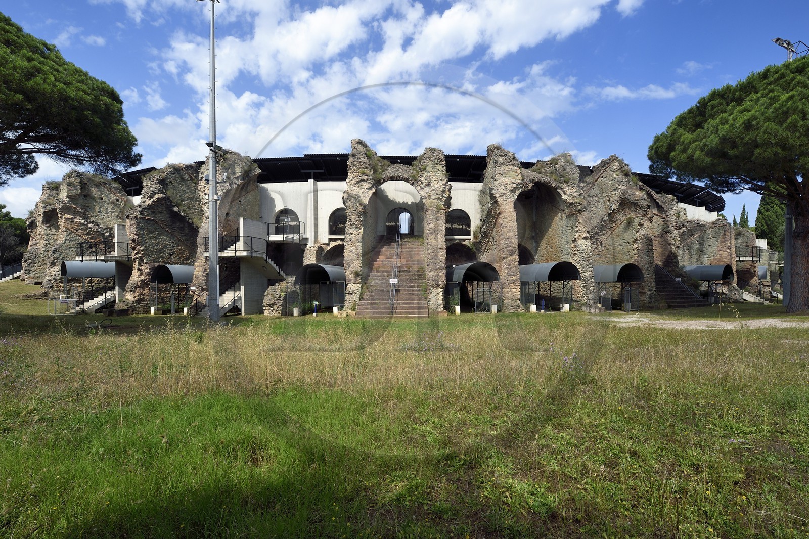 France, Var, Frejus, Forum Julii, 1st century amphitheater and arena