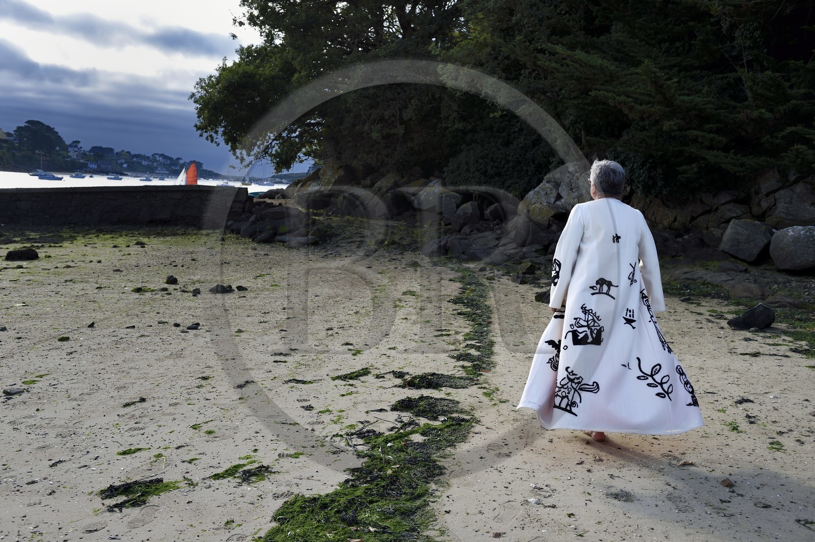 France, Finistere, Lannilis, Prat Ar Coum, the artist Loic Madec