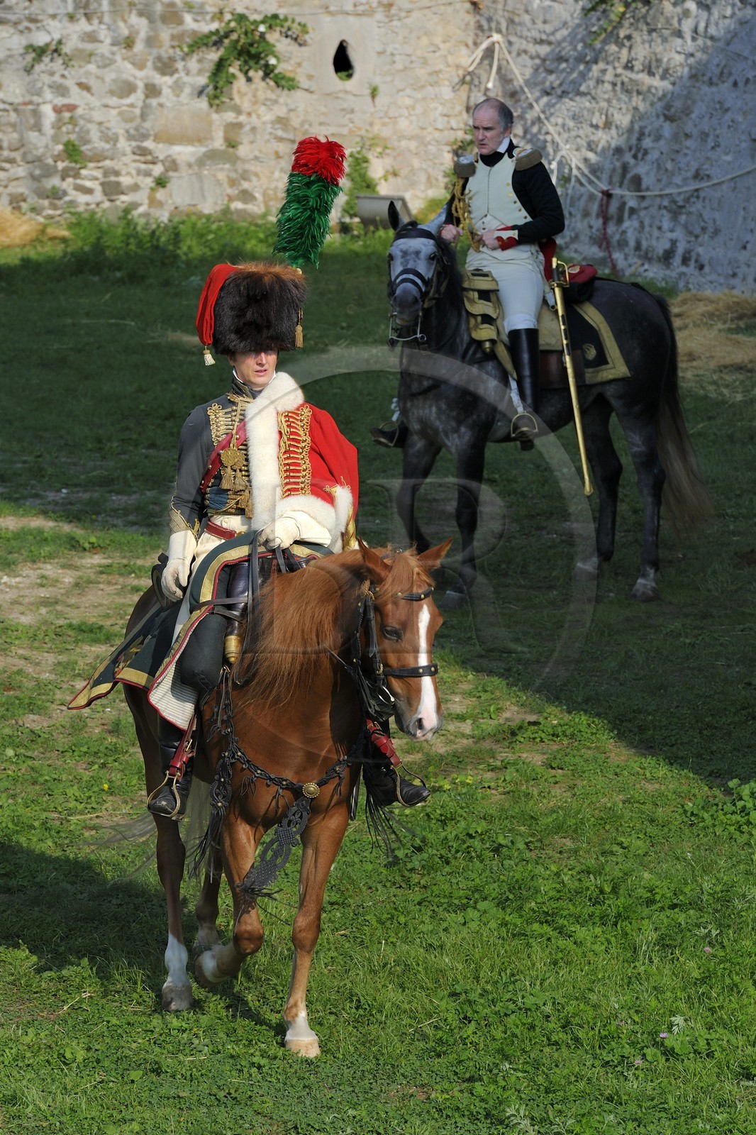 Italy, Liguria, Sarzana, Napoleon Festival, french troops of the Grande Armée, a Hussar on horseback