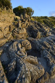 France, Ille-et-Vilaine, St Malo, Rotheneuf, stones sculpted by Foure abbot between 1870 and 1917