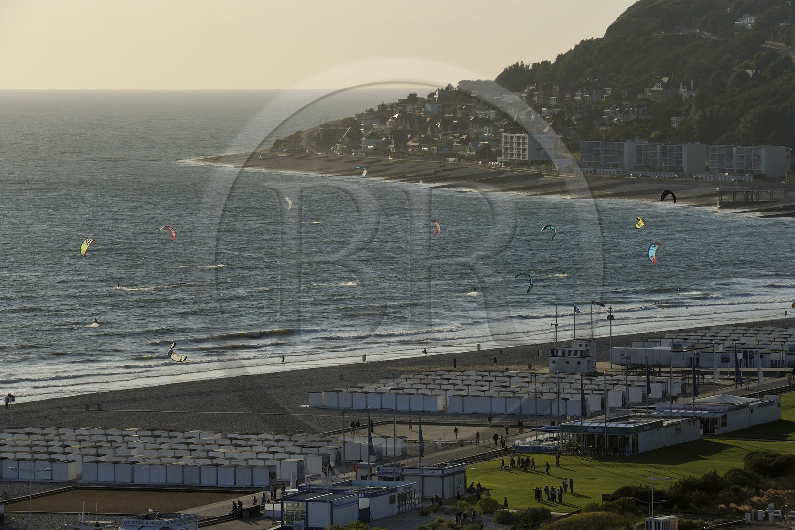 France, Seine Maritime, the town of Sainte-Adresse extends Le Havre along the coast