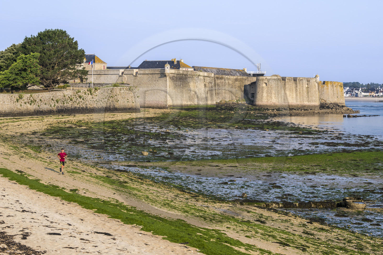 France, Morbihan, Port-Louis, Port Louis Citadel modified by Vauban, at Lorient harbour entrance, museum of the Compagnie des Indes