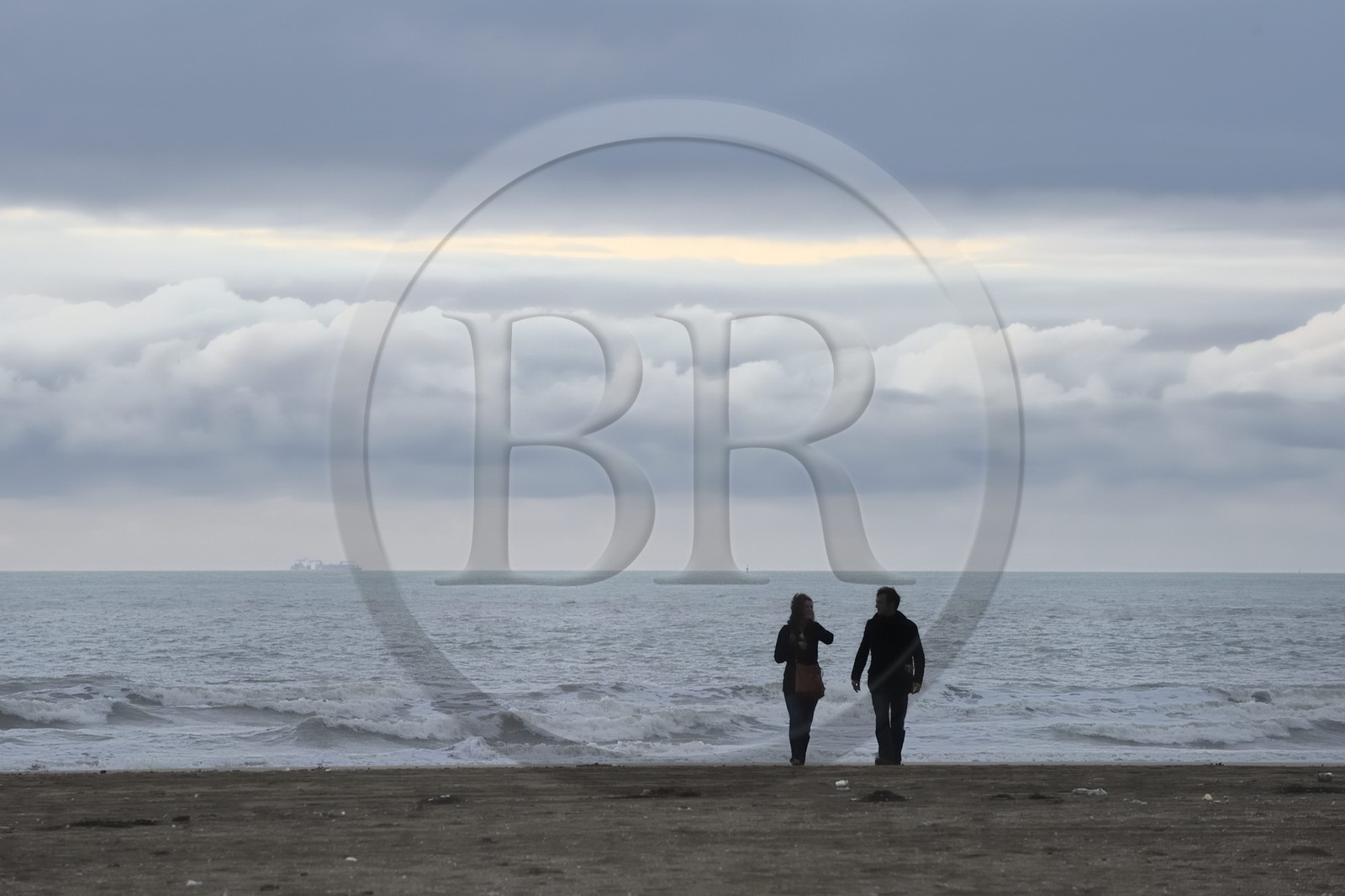 France, Calvados, Pays d'Auge, Deauville, the beach