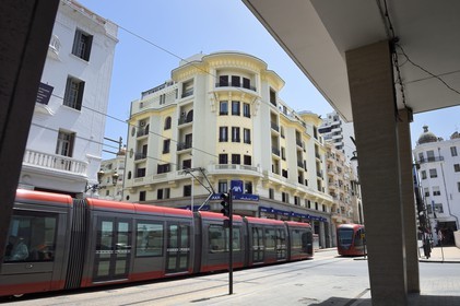 Morocco, Casablanca, Mohammed V boulevard, architect Marius Boyer (built between 1922 and 1927)