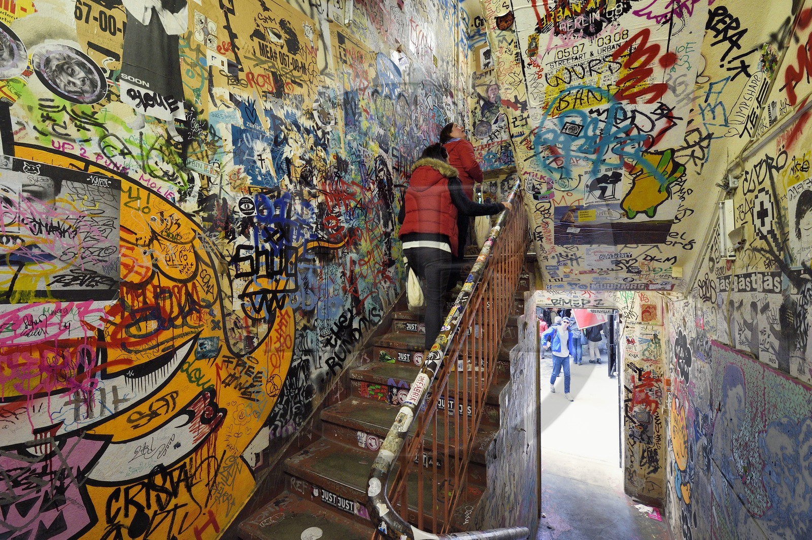 Allemagne, Berlin, Spandauer Vorstadt dans Berlin-Mitte, Scheunenviertel, espace alternatif de Haus Schwarzenberg sur Rosenthaler Strasse 39