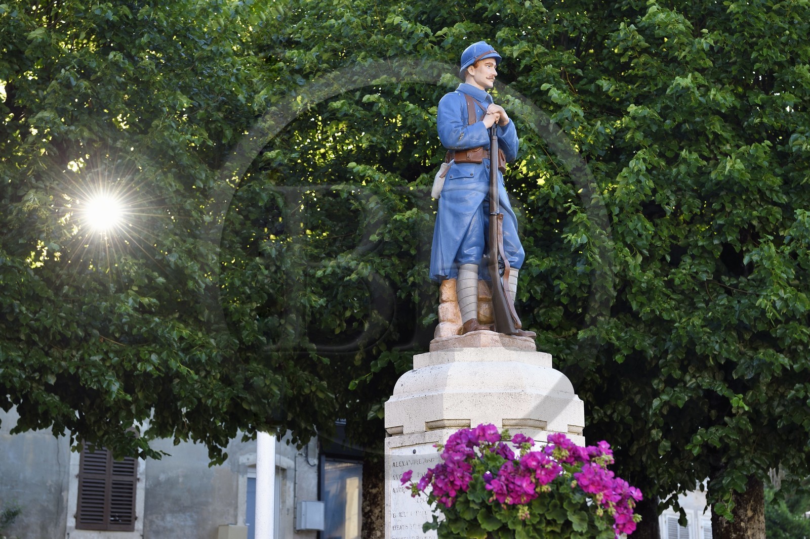 France, Meuse (55), Parc régional de Lorraine, Cotes de Meuse, Saint-Maurice-sous-les-Côtes, monument aux Morts de la première Guerre Mondiale