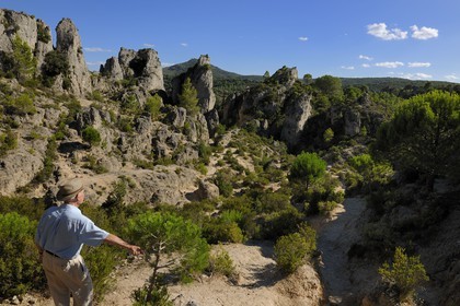 France, Herault, Cirque de Moureze, dolomitic rocks