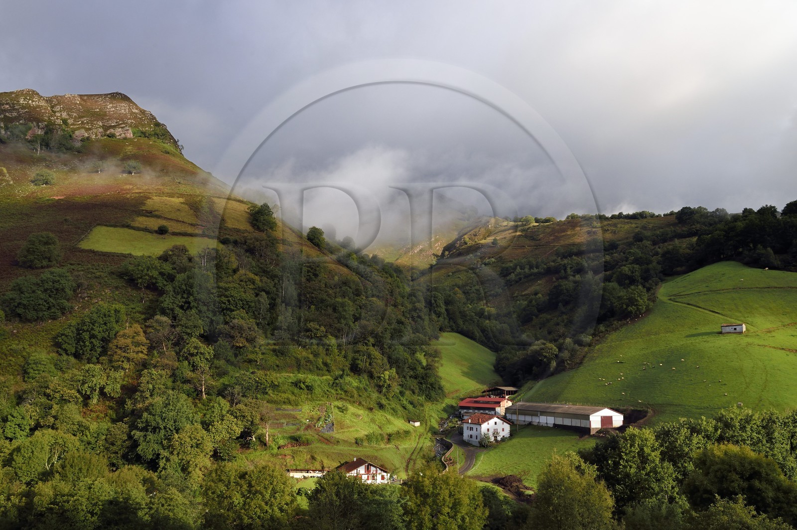 France, Pyrenees Atlantiques, Basque Country, Aldudes valley, site of the Banca fish farm