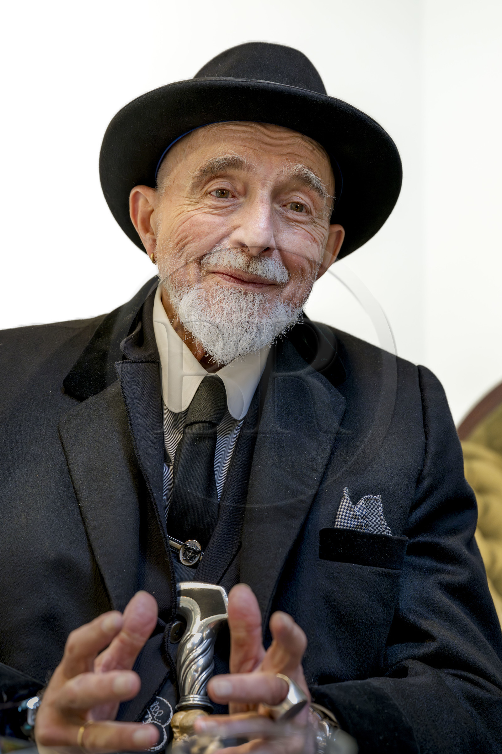 France, Paris (75), Musée Maillol, le peintre et sculpteur allemand Markus Lüpertz lors de son exposition en dialogue avec l'oeuvre d'Aristide Maillol
