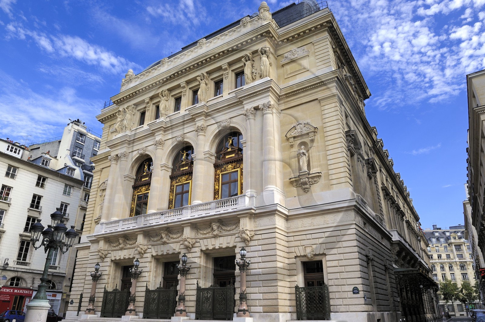 France, Paris (75), Le Théâtre national de l'Opéra-Comique aussi appelé salle Favart située place Boieldieu