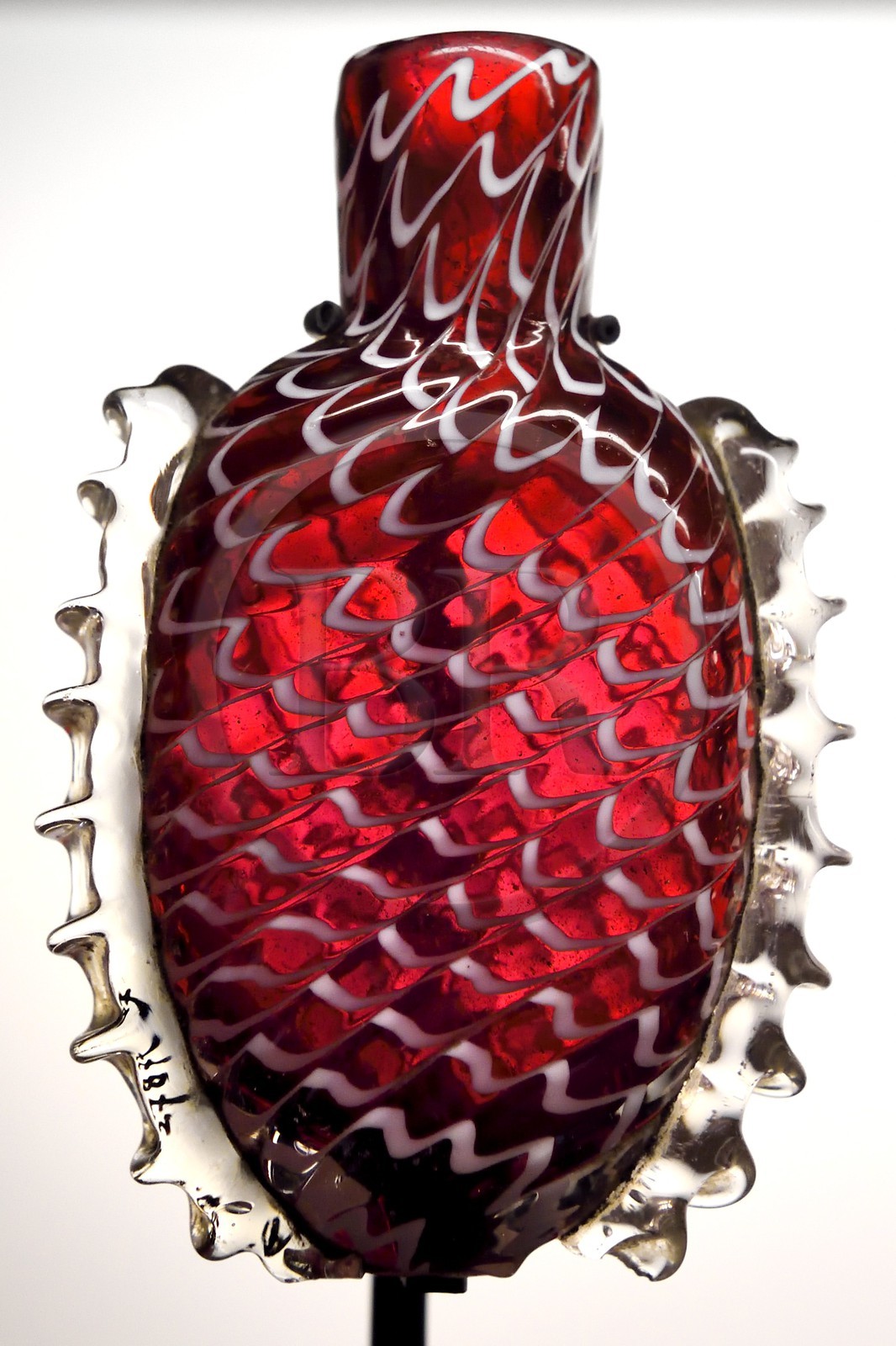 France, Alpes-Maritimes, Grasse, International Perfume Museum, perfume glass bottle of the 18th century (Bristol)